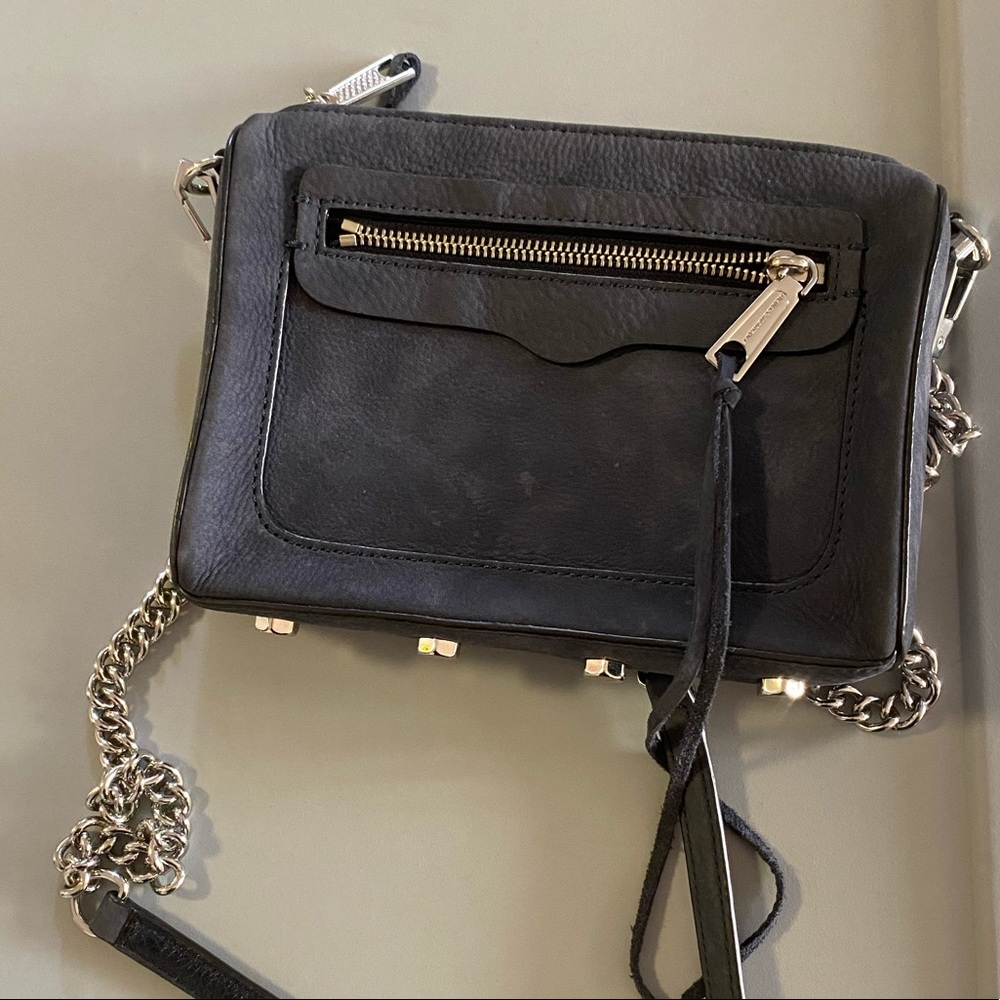 Rebecca Minkoff Avery Bag Blue Suede